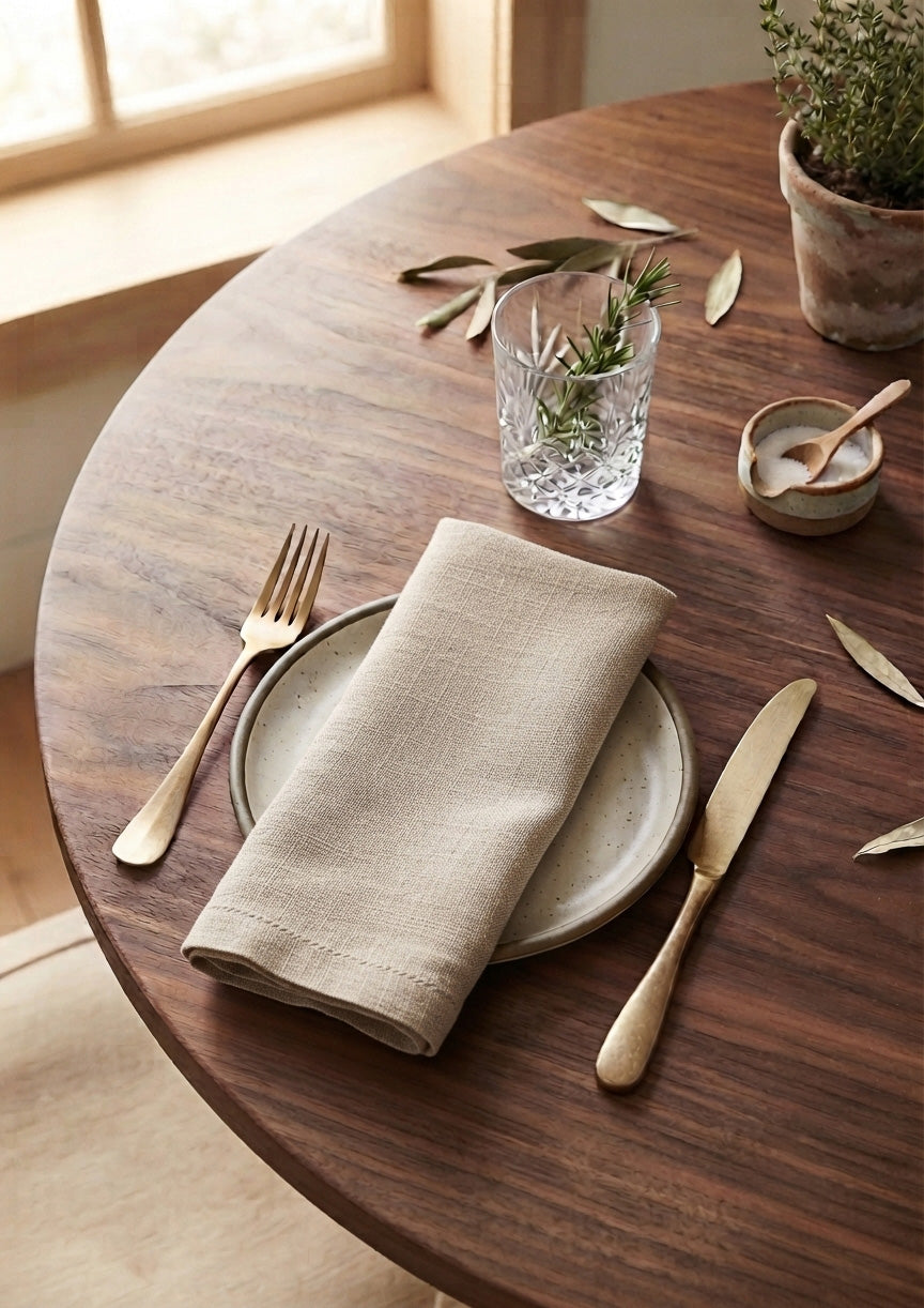 Lot de 2 Serviettes de table - Naturelle