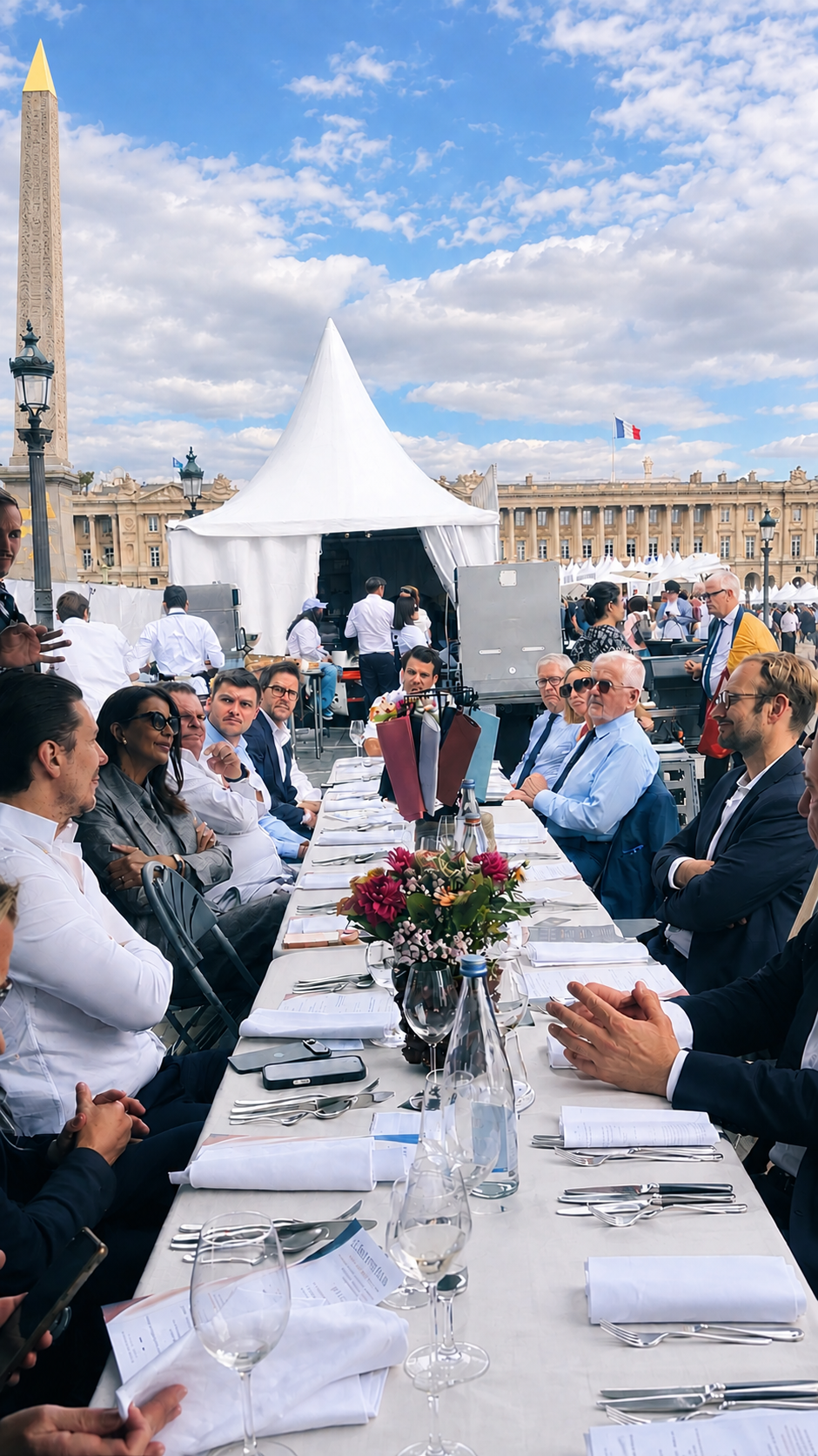 Lancement de La Serviette Française - Place de la Concorde 🇫🇷